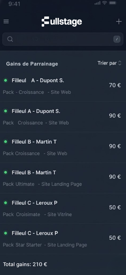 Programme Apporteur d'Affaires FullStage